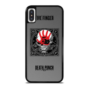 FIVE FINGER DEATH PUNCH CARBON LOGO iPhone X / XS Case Cover FIVE FINGER DEATH PUNCH CARBON LOGO iPhone X / XS Case Cover