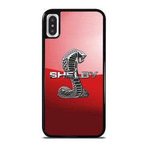 FORD MUSTANG SHELBY COBRA RED LOGO iPhone X / XS Case Cover