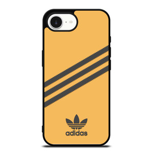 ADIDAS ORIGINALS STRIPES ORANGE BLACK iPhone 16e Case Cover