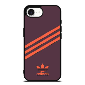 ADIDAS ORIGINALS STRIPES PURPLE ORANGE iPhone 16e Case Cover