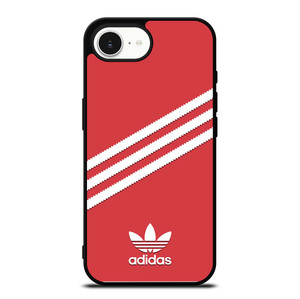 ADIDAS ORIGINALS STRIPES SCARLET RED iPhone 16e Case Cover