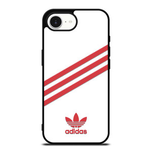 ADIDAS ORIGINALS STRIPES WHITE RED iPhone 16e Case Cover