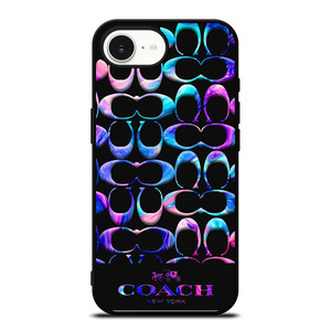 COACH NEW YORK COLORFULL MARBLE PATTERN iPhone 16e Case Cover