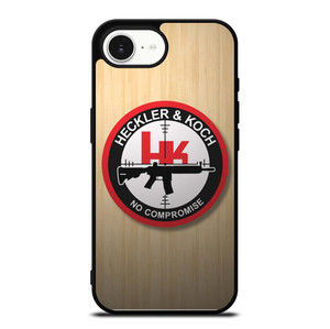 HECKLER AND KOCH WOODEN LOGO iPhone 16e Case Cover