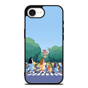 HEELERS FAMILY BLUEY CARTOON ABBEY ROAD iPhone 16e Case Cover