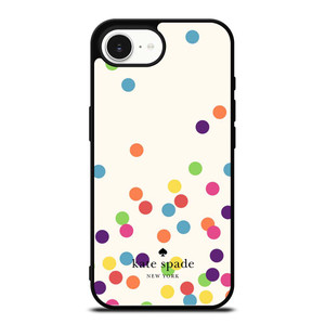 KATE SPADE NEW YORK LOGO COLORFUL POLKADOTS ICON iPhone 16e Case Cover