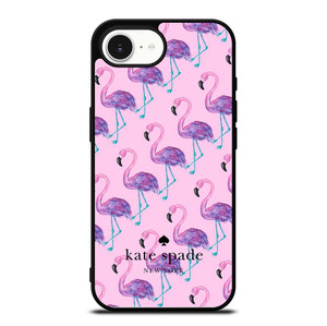KATE SPADE NEW YORK LOGO FLAMENGOS PATTERN iPhone 16e Case Cover