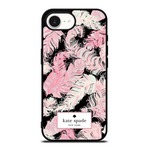 KATE SPADE NEW YORK LOGO PINK FEATHERS iPhone 16e Case Cover