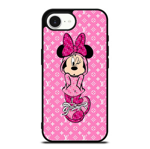 LOUIS VUITTON LV LOGO PINK MINNIE MOUSE iPhone 16e Case Cover