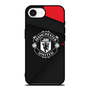 MANCHESTER UNITED LOGO BLACK iPhone 16e Case Cover
