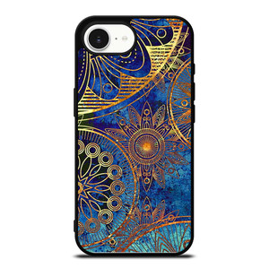 MANDELA BLUE GOLD PATTREN iPhone 16e Case Cover