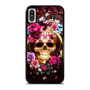 SUGAR SKULL FLOWER 2 iPhone X / XS Case Cover SUGAR SKULL FLOWER 2 iPhone X / XS Case Cover