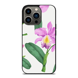 PURPLE ORCHID FLOWER PAINTING iPhone 13 Pro Case Cover PURPLE ORCHID FLOWER PAINTING iPhone 13 Pro Case Cover