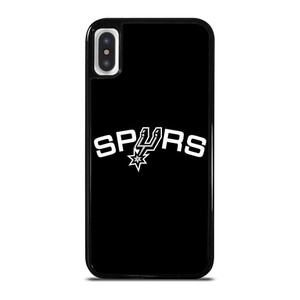 SAN ANTONIO SPURS LOGO BLACK iPhone X / XS Case Cover