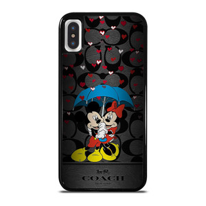 COACH NEW YORK MICKEY MINNIE MOUSE UMBRELLA iPhone X / XS Case Cover COACH NEW YORK MICKEY MINNIE MOUSE UMBRELLA iPhone X / XS Case Cover
