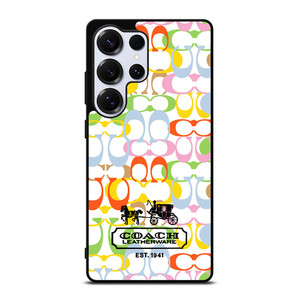 COACH LEATHERWARE NEW YORK EST 1941 COLORFUL Samsung Galaxy S25 Ultra Case Cover