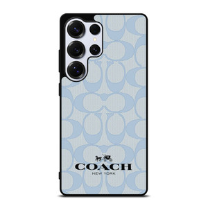 COACH NEW YORK BLUE LOGO PATTERN Samsung Galaxy S25 Ultra Case Cover
