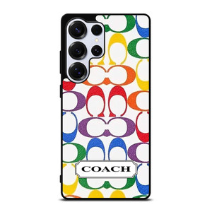 COACH NEW YORK LEATHERWARE LOGO COLORFUL Samsung Galaxy S25 Ultra Case Cover