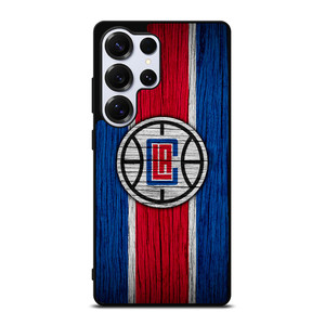 LOS ANGELES CLIPPERS WOOD LOGO Samsung Galaxy S25 Ultra Case Cover