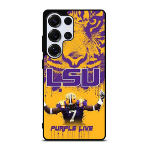 LSU TIGERS LOUISIANA STATE UNIVERSITY PURPLE LIVE Samsung Galaxy S25 Ultra Case Cover