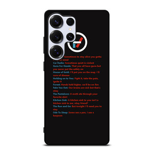 LYRICS OF TWENTY ONE PILOTS Samsung Galaxy S25 Ultra Case Cover