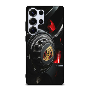 PORSCHE LOGO CAR ON RIM Samsung Galaxy S25 Ultra Case Cover