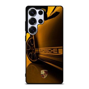 PORSCHE LOGO CAR YELOOW Samsung Galaxy S25 Ultra Case Cover