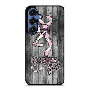 CAMO BROWNING PINK GIRL Samsung Galaxy S25 Case Cover