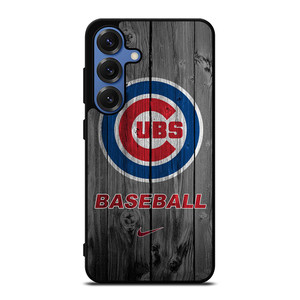 CHICAGO CUBS WOODEN LOGO Samsung Galaxy S25 Case Cover