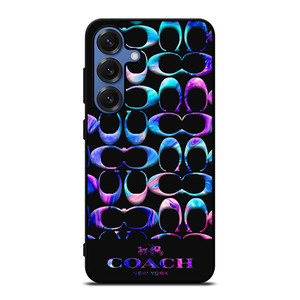 COACH NEW YORK COLORFULL MARBLE PATTERN Samsung Galaxy S25 Case Cover