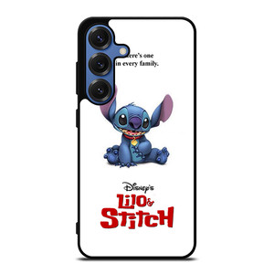 DISNEY LILO AND STITCH WHITE Samsung Galaxy S25 Case Cover