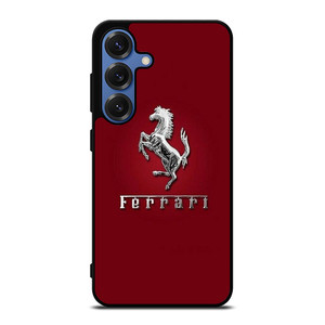 FERRARI LOGO SILVER EMBLEM Samsung Galaxy S25 Case Cover