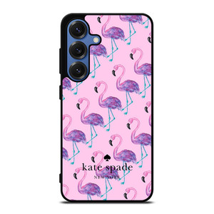 KATE SPADE NEW YORK LOGO FLAMENGOS PATTERN Samsung Galaxy S25 Case Cover