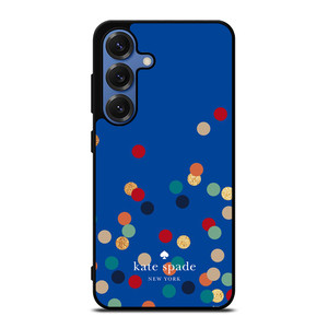 KATE SPADE NEW YORK LOGO SPARKLE POLKADOTS ICON Samsung Galaxy S25 Case Cover