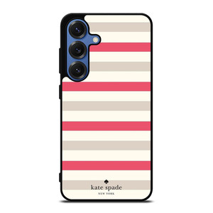 KATE SPADE NEW YORK STRIPES RED WHITE Samsung Galaxy S25 Case Cover