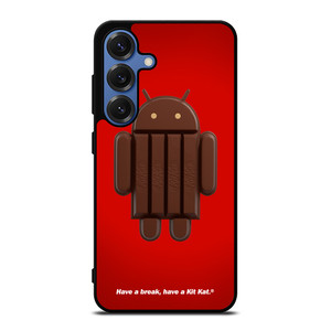 KIT KAT CHOCOLATE ANDROID ICON Samsung Galaxy S25 Case Cover
