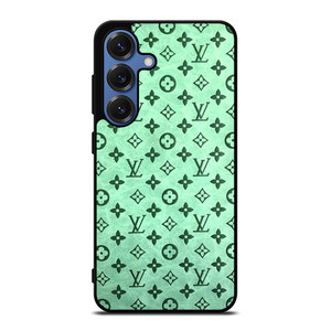 LOUIS VUITTON LOGO GREEN ICON PATTERN Samsung Galaxy S25 Case Cover