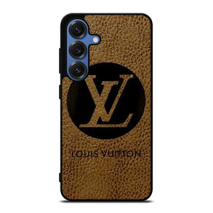 LOUIS VUITTON PARIS LV LOGO LEATHER Samsung Galaxy S25 Case Cover