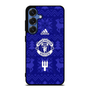MANCHESTER UNITED FC LOGO FOOTBALL BLUE ICON Samsung Galaxy S25 Case Cover