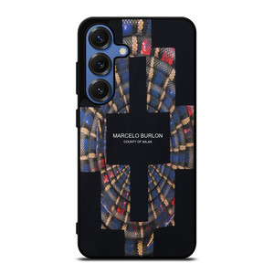 MARCELO BURLON COUNTY OF MILAN LOGO Samsung Galaxy S25 Case Cover
