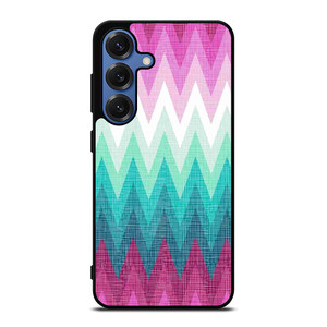 OMBRE PASTEL CHEVRON Samsung Galaxy S25 Case Cover