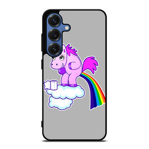 POOPING RAINBOW UNICORN Samsung Galaxy S25 Case Cover