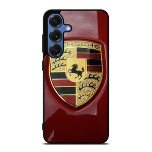 PORSCHE LOGO EMBLEM RED Samsung Galaxy S25 Case Cover