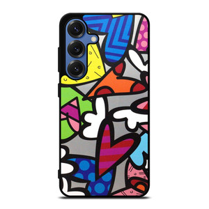 ROMERO BRITTO ABSTRACT LOVE Samsung Galaxy S25 Case Cover