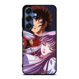 SAINT SEIYA AND PRINCESS Samsung Galaxy S25 Case Cover