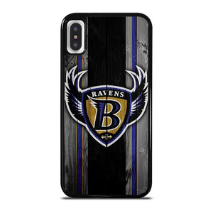 BALTIMORE RAVENS WOODEN LOGO iPhone X / XS Case Cover BALTIMORE RAVENS WOODEN LOGO iPhone X / XS Case Cover