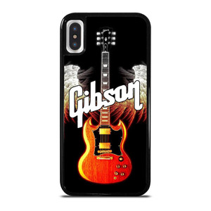 GIBSON GUITAR WINGS LOGO iPhone X / XS Case Cover GIBSON GUITAR WINGS LOGO iPhone X / XS Case Cover