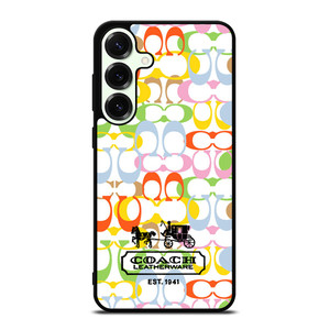 COACH LEATHERWARE NEW YORK EST 1941 COLORFUL Samsung Galaxy S25 Plus Case Cover