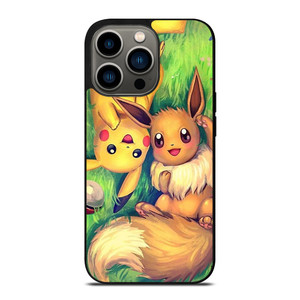 POKEMON EEVEE AND PIKACHU iPhone 13 Pro Case Cover