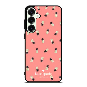 KATE SPADE NEW YORK LOGO PINK PINEAPPLES ICON Samsung Galaxy S25 Plus Case Cover